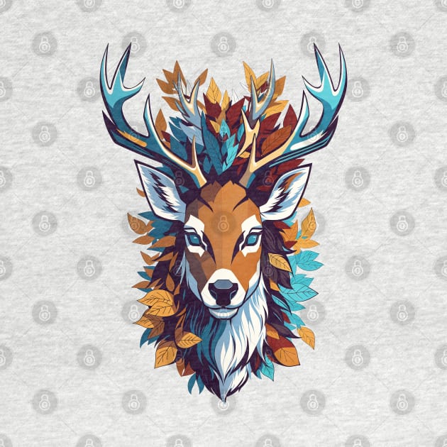 Deer Head: A Symbol of Natural Wisdom by Orange-C